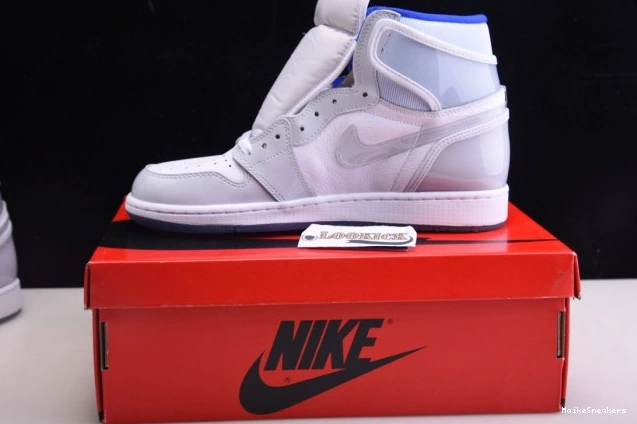 MaikeSneakers Racer Jordan 1 Retro White CK6637-104 High Air Zoom Blue 0813